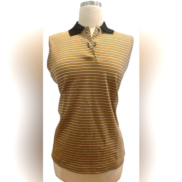 Astr Brown and Tan Striped Tank Top - Picture 5 of 6